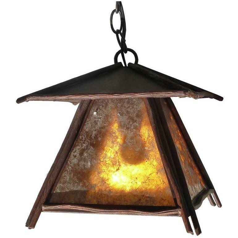 Japanese Hanging Outdoor Pendant Light For Sale