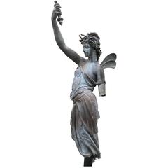 Lady Liberty, Architectural Garden Gaslamp Fragment
