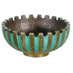 Maurice Ascalon Verdigris Bronze Ash Tray for Pal-Bell