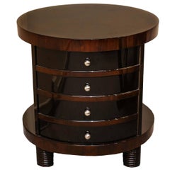 Art Deco Walnut Side Tables