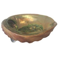Vintage Large Iridescent Shell Bowl