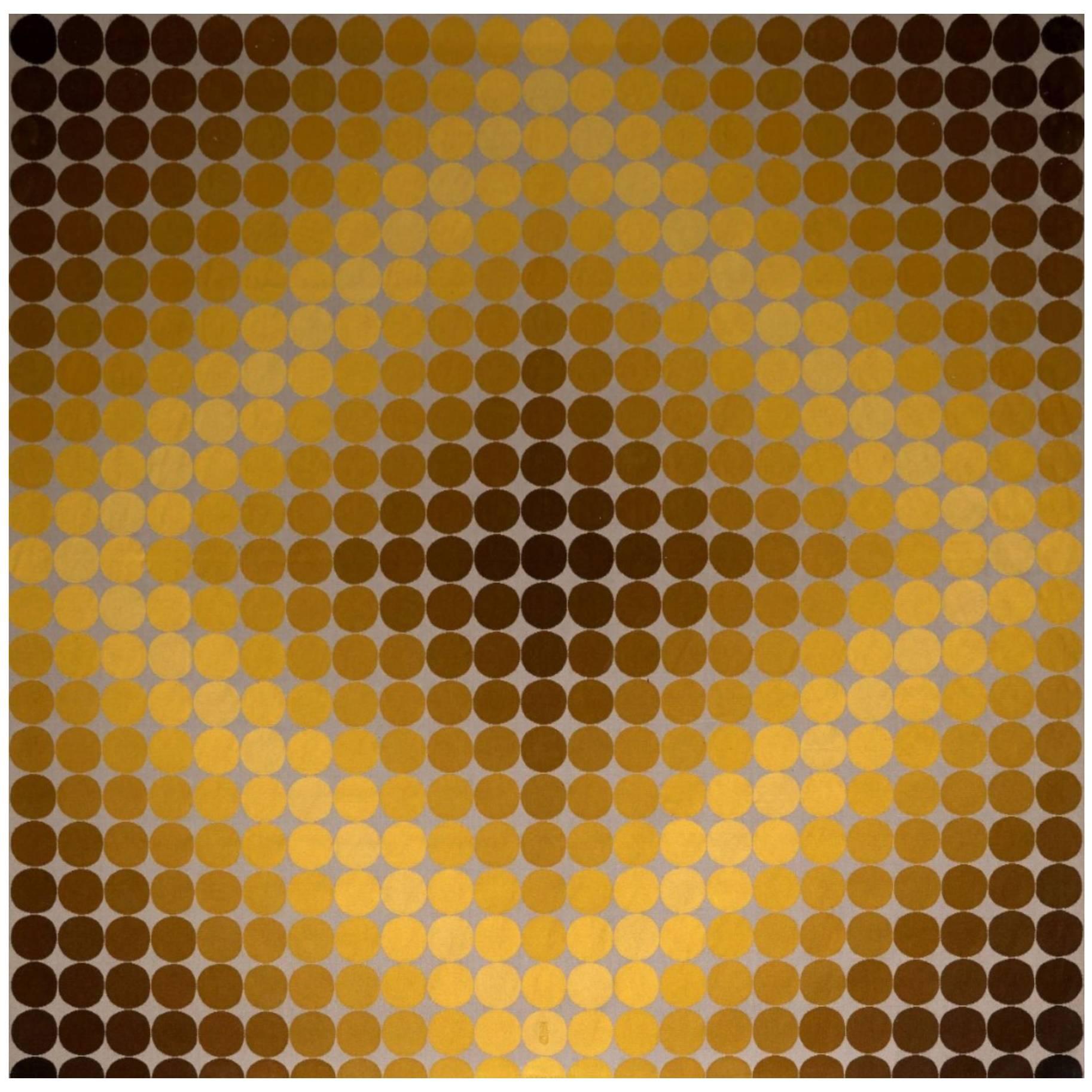Victor Vasarely "Dia-Or" Tapestry For Sale