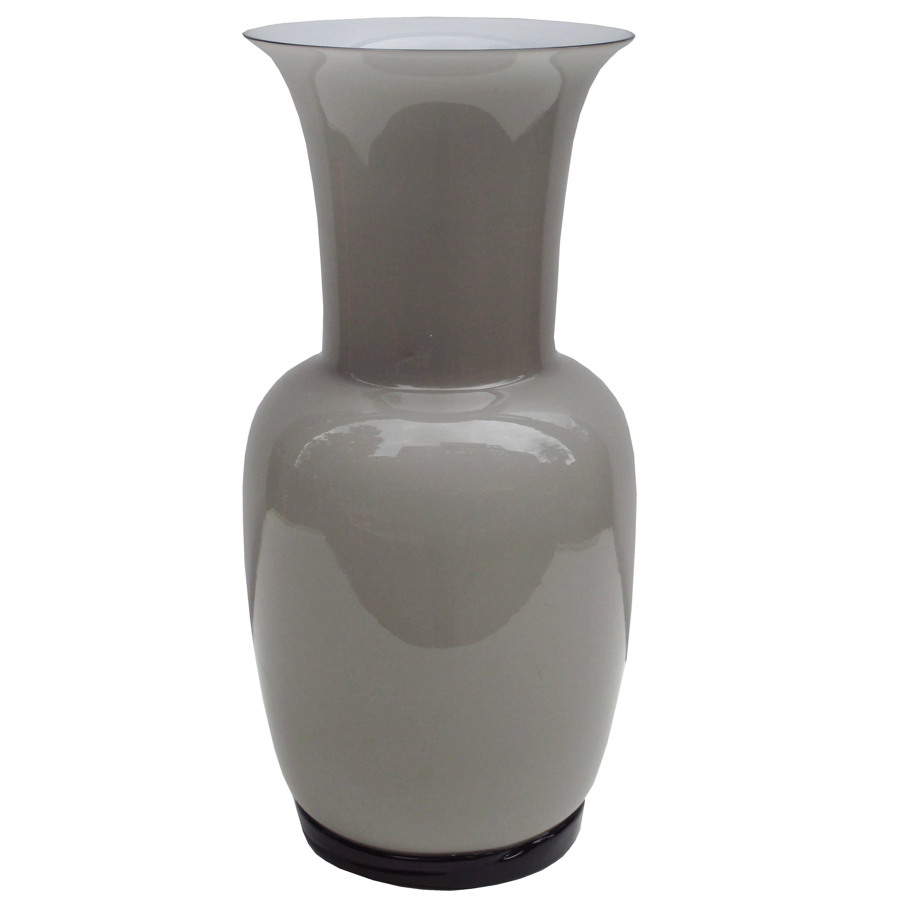 Glass Vase by Tomaso Buzzi for Venini For Sale