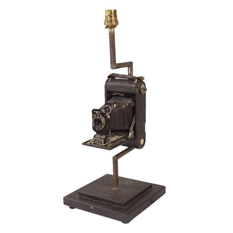 Vintage Kodak Camera Lamp Base