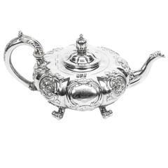 Théière ancienne en argent sterling Paul Storr:: 1837