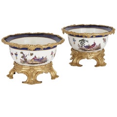 Pair of Ormolu-Mounted Sèvres Porcelain Jardinieres