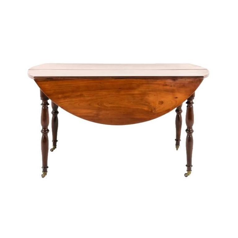 Antique French Mahogany Dropleaf Dining Table Circa 1840 Antique French Mahogany Dropleaf Dining Table Circa 1840