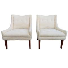 Pair of Slipper Lounge Chairs Attributed Harvey Probber Mid-Century Modern 12