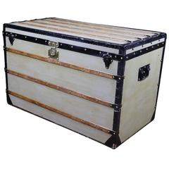 1870s Louis Vuitton Grey Trianon Canvas Trunk