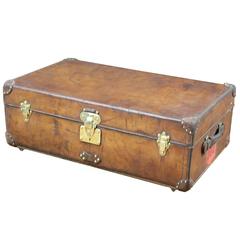 1900s Louis Vuitton Leather cabin Trunk 8