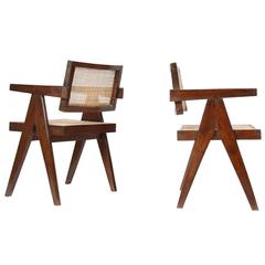 Set of Two "Office Cane Elegant Chairs"
