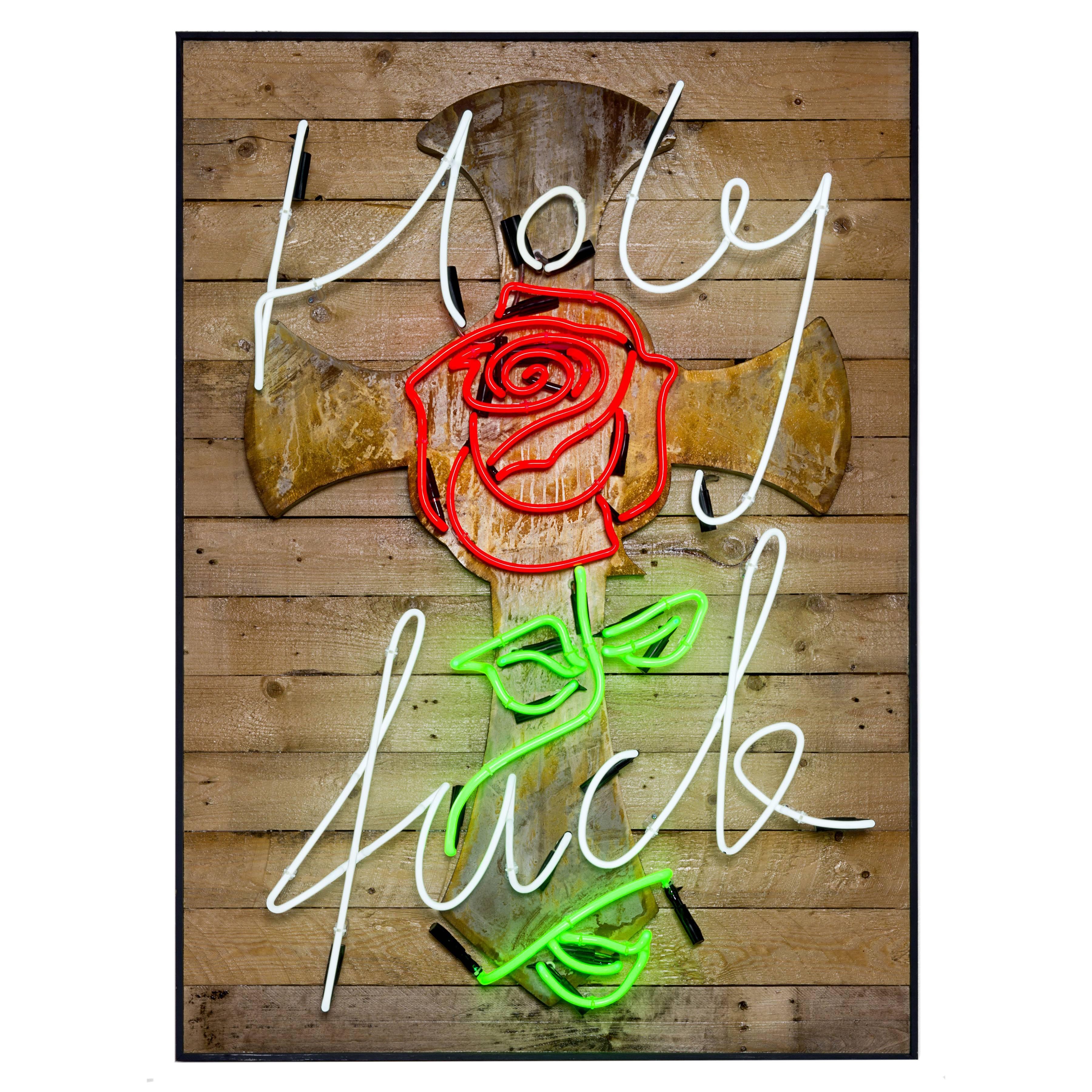 Holy Fuck Neon by Matthew Bracey For Sale