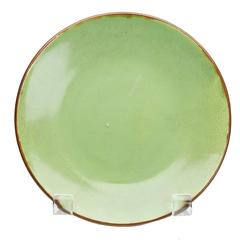 Charles Greber French Art Pottery Green Plate, circa 1899-1933 12