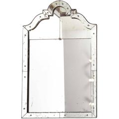 Art Deco Mirror with Antiqued Glass 8