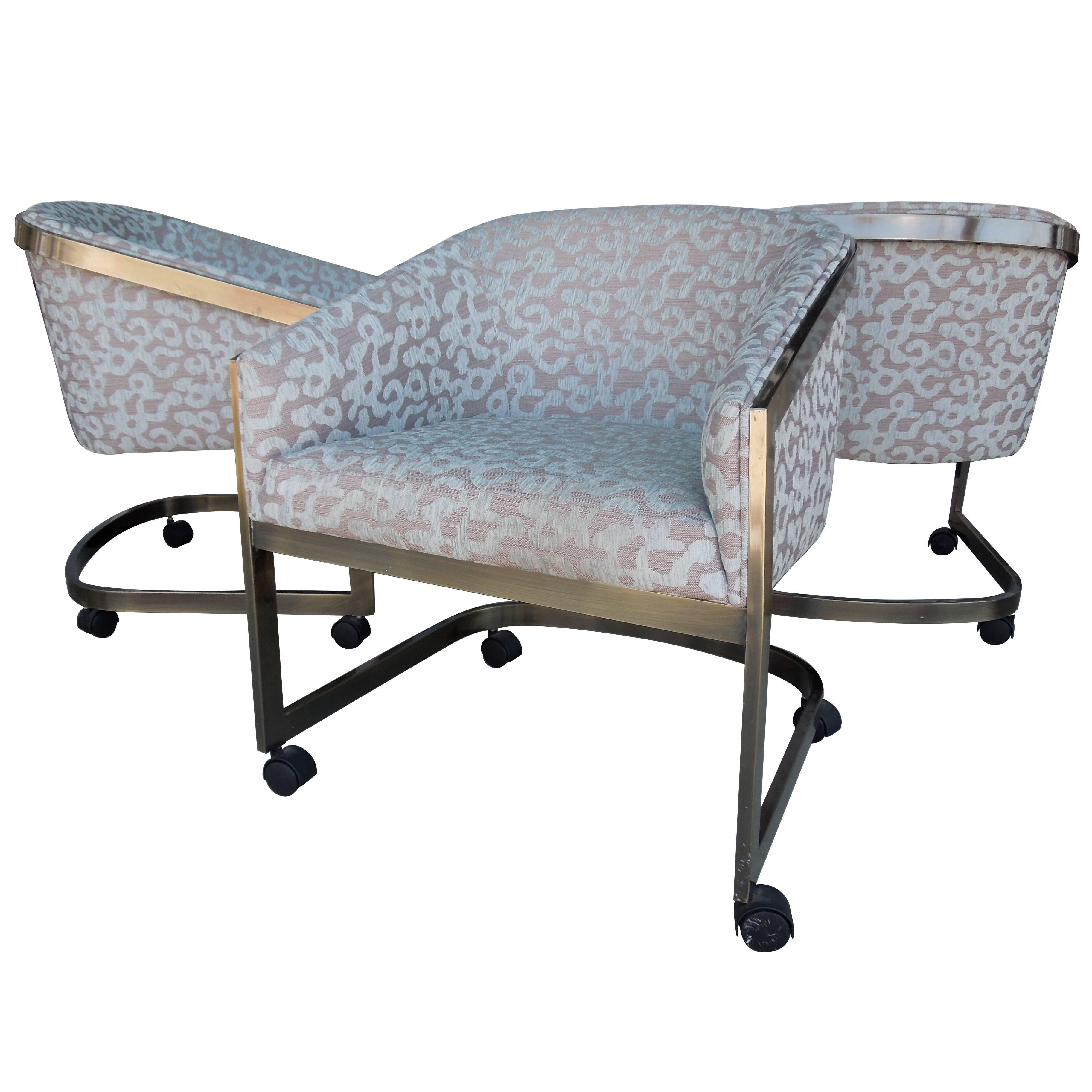 Set of Three Vintage Modern Design Institute of America Bucket Chairs