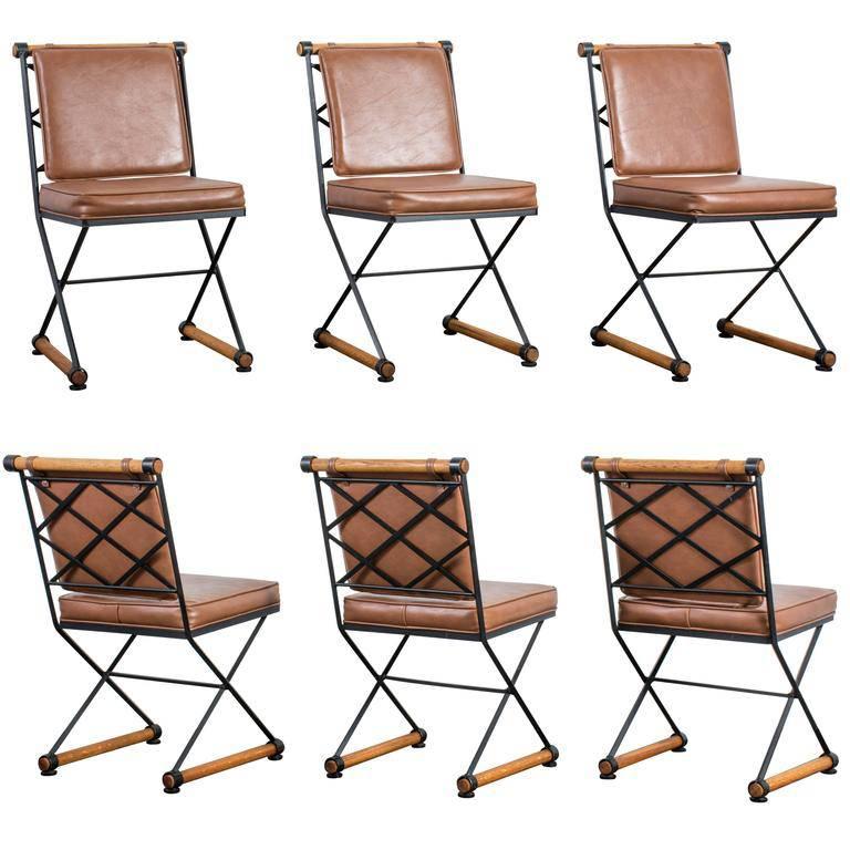 Set of Four Mid-Century "Directors Chair" Dining Chairs by Cleo Baldon