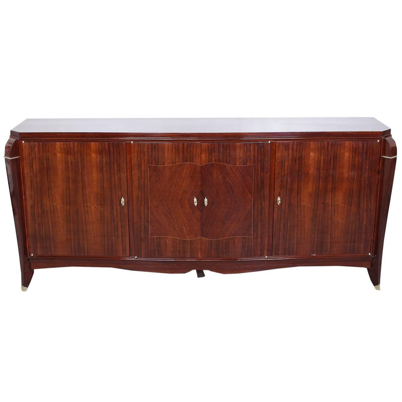 French Art Deco Rio Palissandre Sideboard / Buffet circa 1930s For Sale