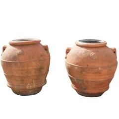 Mid-19th Century Tuscan Terra Cotta Clay Pots Jars 4