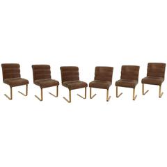Set of Six Frank Mariani 'Lugano' Dining Chairs for Pace
