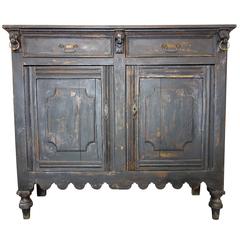 Late 19th Century Griffin Sideboard with Distressed Black Finish