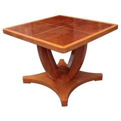 Austrian Art Deco Period Centre or Games Square Table 12