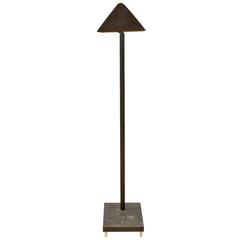 Patinated Brass Articulated Lamp, 1970s 4