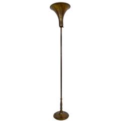 Brass Torchiere Floor Lamp