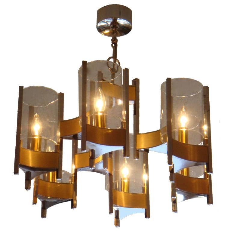 Signed Sciolari Chandelier