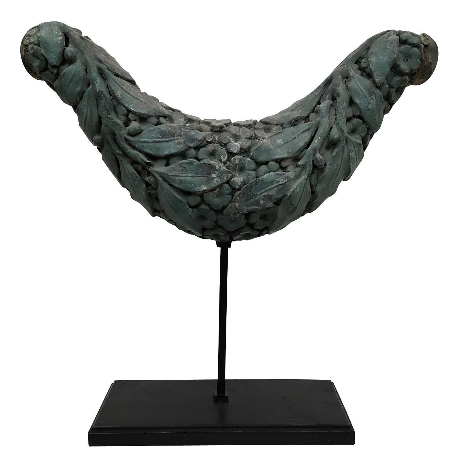 19th Century Zinc Element, Sculpture For Sale