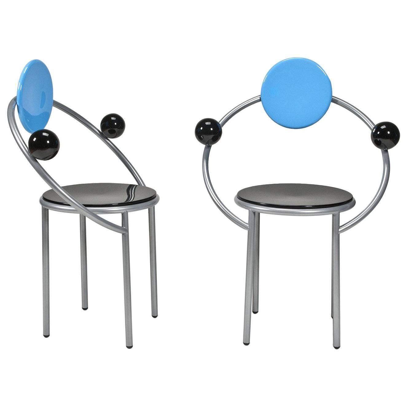 Pair of First Chairs by Michele de Lucchi for Memphis