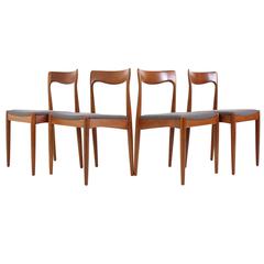 Set of Four Teak Dining Chair by Arne Vodder for Vamo Møbelfabrik