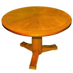 Karl Springer "Regency Table" in Lacqured Anigre, 1980s 5