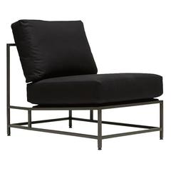 Black Canvas and Blackened Steel Chair 3