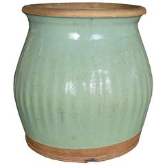 20th Century Celadon Glazed Jar