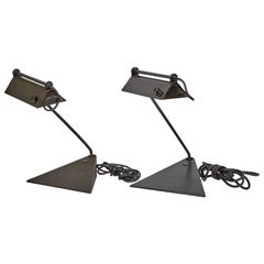 Koch & Lowy Adjustable Pair of Desk Lamps, circa 1960