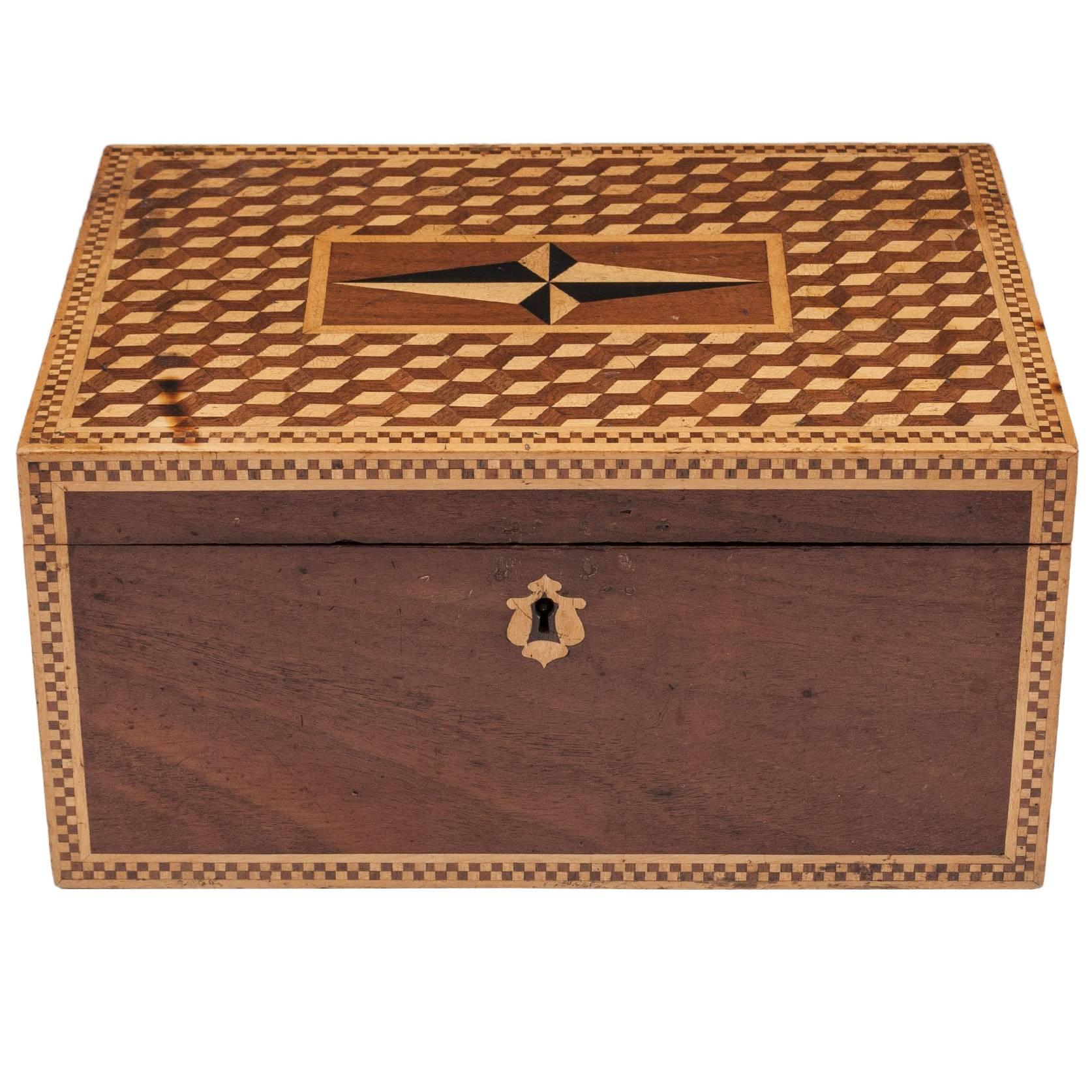 19th Century Victorian Mahogany Box For Sale