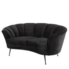 Talento Sofa in Black Essex Velvet Fabric 4