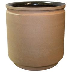 Mid-Century Modern Unglazed Planter Glazed Interior by Earth Gender