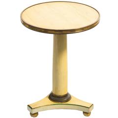 Regency Style Painted / Brass Side Table