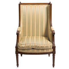 Carved French Wingback Chair 8