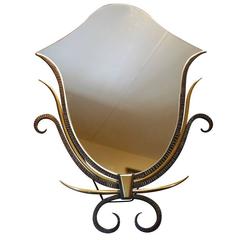 Gilbert Poillerat Fer Forge Vanity Mirror