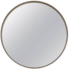 Large Basic Black Suede Mirror by ASH NYC