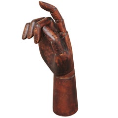 19th Century Wooden Mannequin or Manikin Hand
