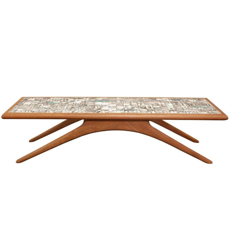 Vladimir Kagan Style Coffee Table, 1950s at 1stDibs