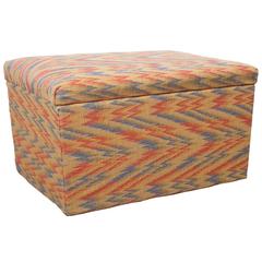 Flame Stitch Ottoman