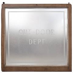 Etched Glass Window/Sign