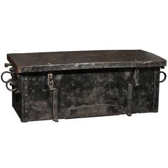 1874 Versailles Metal Ammunition Trunk, Perfect for Coffee Table Use