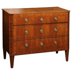 Swedish 18th Century Period Gustavian Chest of Drawers with Banding Inlay 4