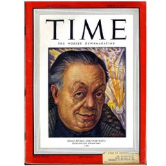 Diego Rivera 1940s vintage original Time Magazine