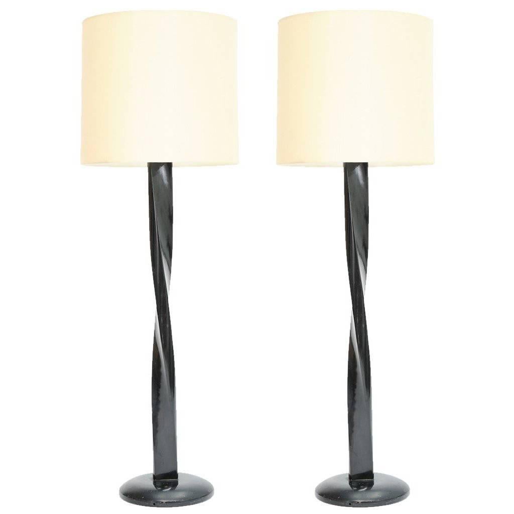 Pair of Vintage Floors Lamps in the Manner of F.F. Kern For Sale